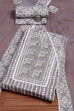 Grey Cotton Printed Unstitched Suit Set image number 0