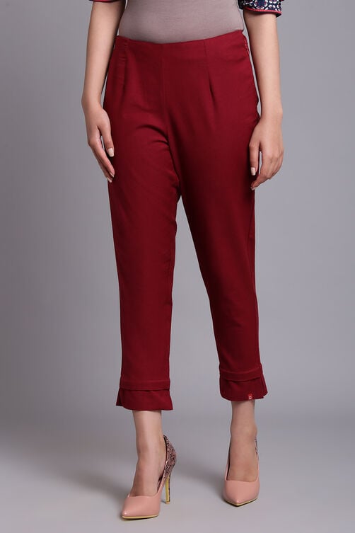 Green Bay Cotton Blend Solid Pant image number 5