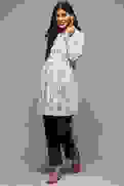 Navy Cotton Narrow Pants image number 0