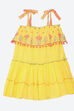 Yellow Cotton Tired Dress image number 0