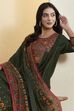 Green Viscose Rayon Printed Straight Kurta Set image number 1