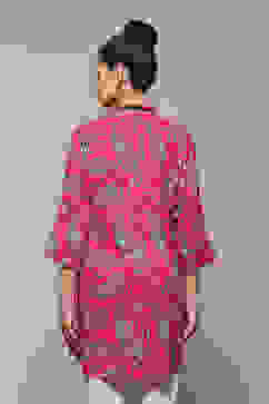 Pink LIVA Printed Top image number 4