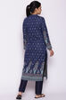 Dark Blue Winter Yarndyed Kurta image number 5