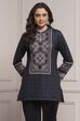 Black Polyester Printed Kurta image number 5