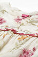 Off White Straight Rayon Printed Top image number 1