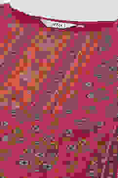 Cherry Printed Cotton Straight Kurta Slim Pants Suit Set image number 1