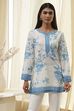 Off White Straight Short Kurta image number 0