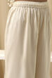 Off-White Modal Chikankari Straight Suit Set image number 2