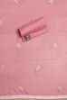 Pink Chanderi Blend Unstitched Suit Set image number 2