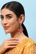 Red Brass Earrings image number 3