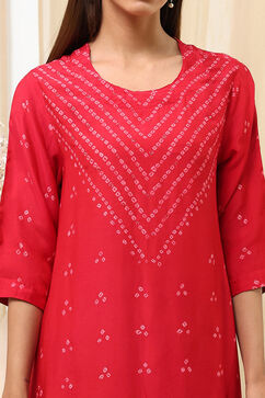 Red Shantoon Asymmetric Suit Set image number 1
