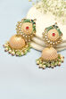 Peach Alloy Earrings image number 0