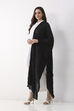 Black Cotton Solid Textured Dupatta image number 1