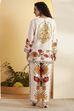 Ivory Viscose Blend  Floral Printed Straight Kurta Set image number 5