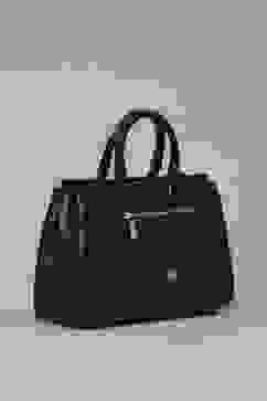 Black PU Satchel image number 3