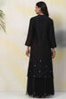 Black Straight Cotton Silk Fusion Wear 2 Piece Set image number 4