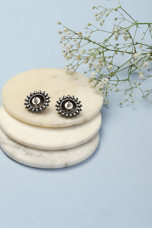 Oxidised Brass Earrings image number 2