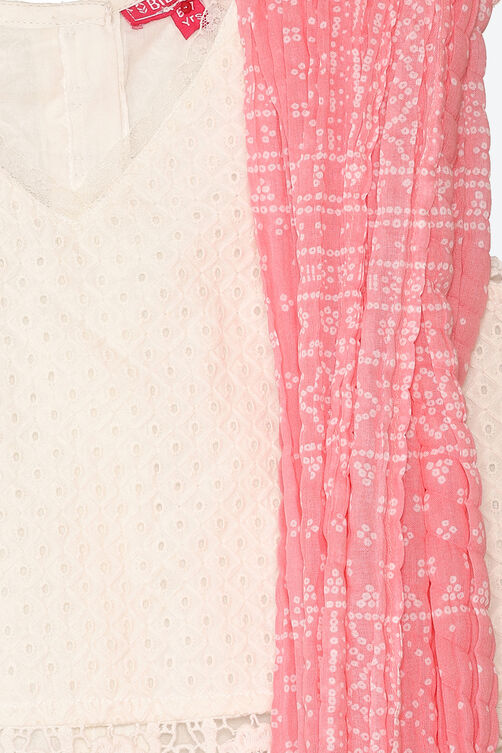Pink Cotton Lehenga Set image number 1