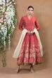 Blue Chanderi Silk Suit Set By Anju Modi image number 3