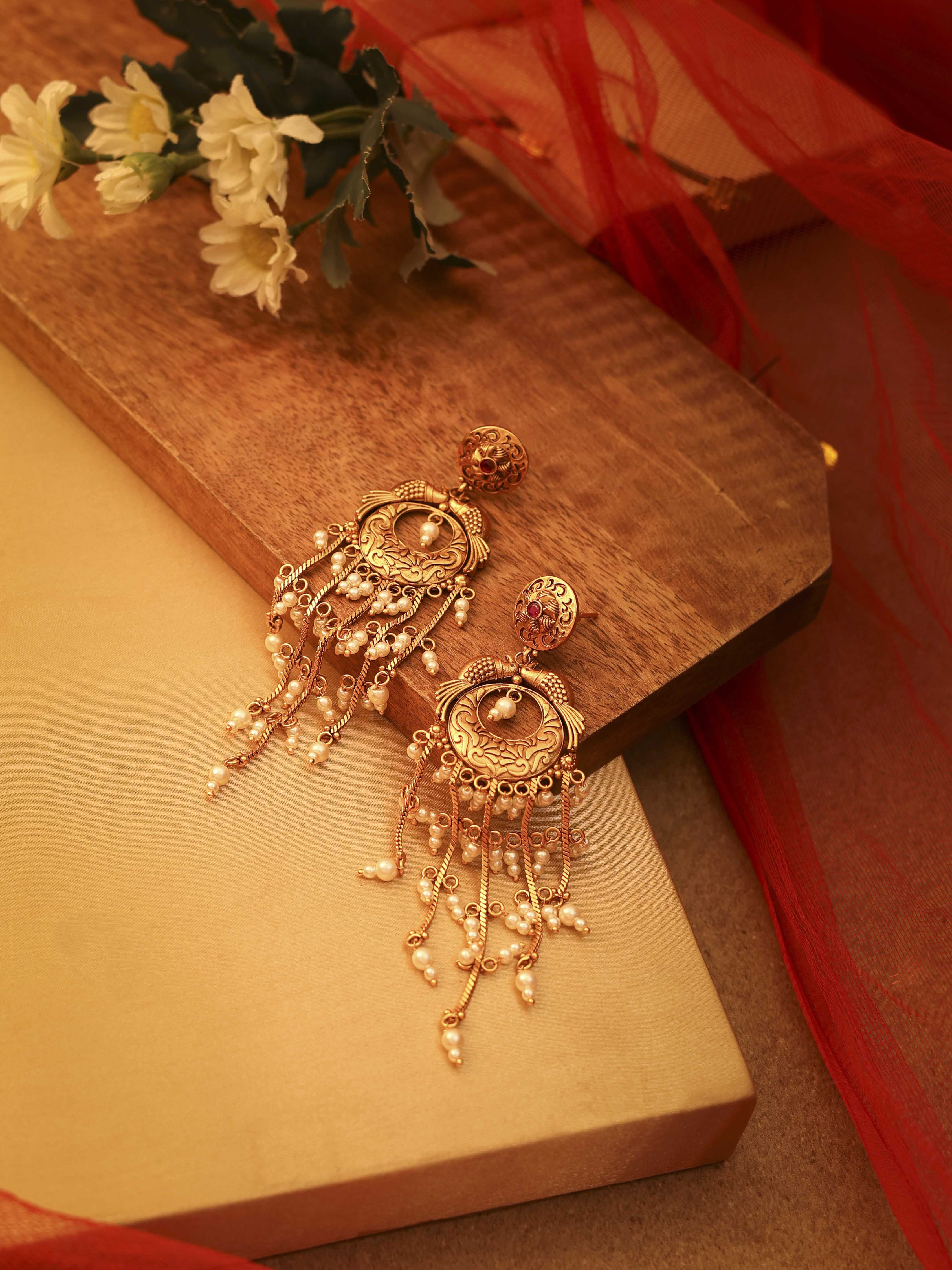 biba Gold Brass Drop & DanglersGold Brass Drop & Danglers-picture-331