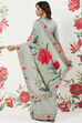 Rohit Bal Off White Chanderi Silk Printed Saree With Blouse image number 5