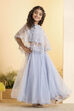 Lavender Nylon Flared Lehenga Set image number 5