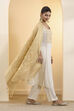 Gold Poly Zari Floral Dupatta image number 0