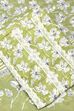 Teal Cotton Printed Unstitched Suit Set image number 1