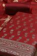 Turquoise Cotton Printed Embroidered Unstitched Suit Set image number 1