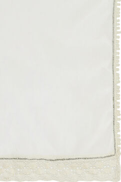 Off White Cotton Sharara Suit Set image number 3
