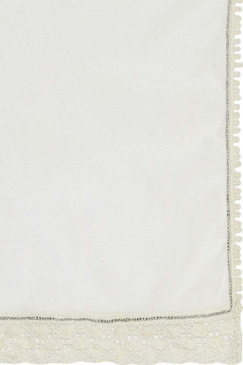 Off White Cotton Sharara Suit Set image number 3