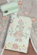Pink Supernet Unstitched Suit Set image number 0