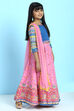 Pink Cotton Lehenga Set image number 5