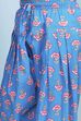 Blue Cotton Printed Straight Suit Set image number 2