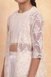 Ivory Viscose Blend Straight Kurta Set image number 1
