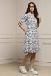 Coral Red Rayon Straight Printed Kurta image number 4