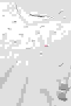 White Cotton Flared Kurta Cropped Palazzo Suit Set image number 1