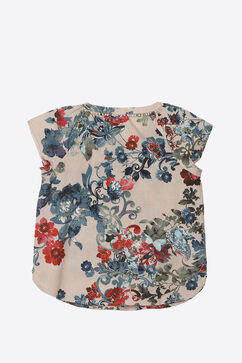 Light Grey Cotton Printed Top image number 2
