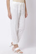 White Cotton Chikankari Pants image number 3