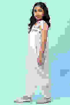 White Crochet Detail Strappy Dhoti Style Jumpsuit image number 2