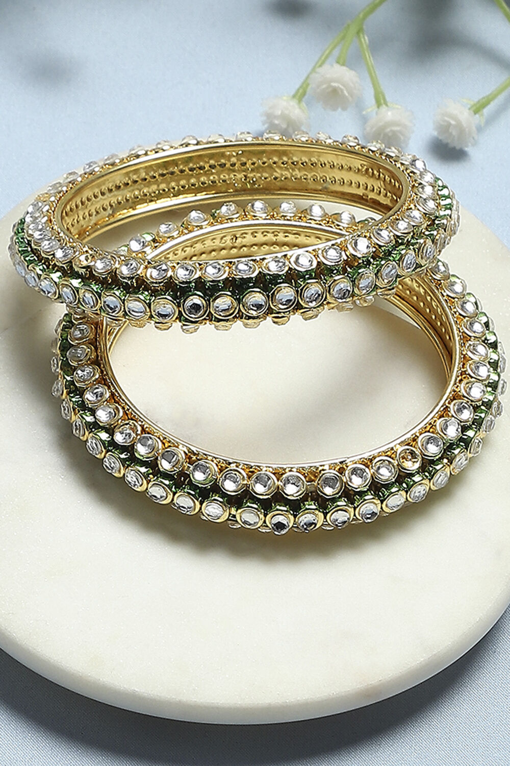 Green Alloy Bangle image number 0