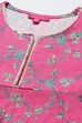 Pink Rayon Kalidar Printed Kurta Set image number 1