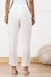 Maroon Viscose Slim Solid Pants image number 5