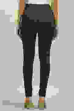 Black Cotton Blend Churidar image number 4