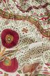 Navy Blue Cotton Silk Printed Lehenga Set image number 3