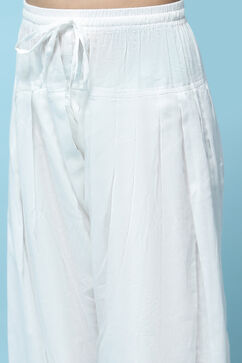 Off White Cotton Short Kurti image number 2