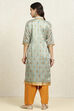 Pink Cotton Handloom Unstitched Suit Set image number 5
