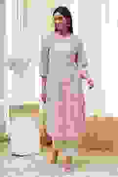 Pink Cotton Printed Straight Kurta image number 5