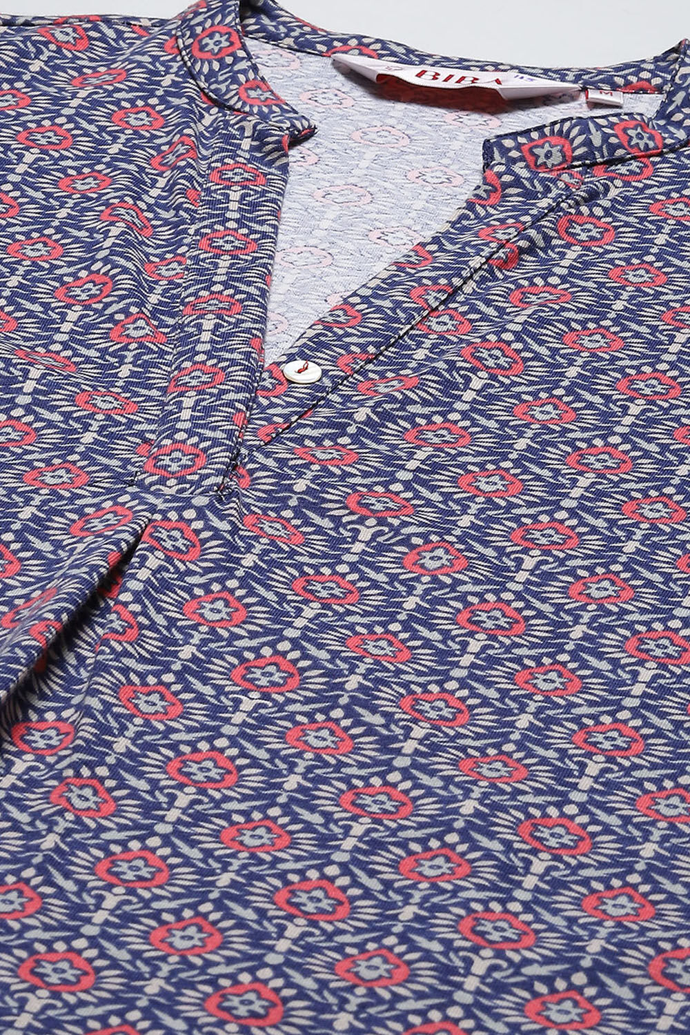 Navy Cotton Printed Sleepwear image number 1