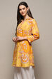 Yellow Rayon Straight Kurta image number 2